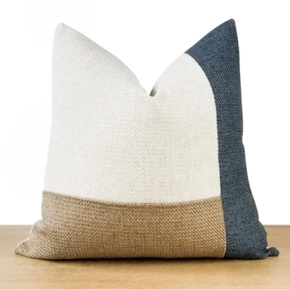 Modern Color Block Throw Pillow